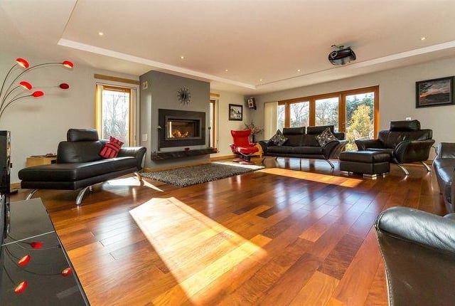 The large and luxurious lounge is accessed from the hallway through a set of double entrance doors or externally, the room is linked via the patio to the kitchen diner.