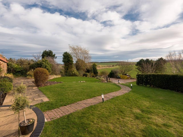 Garden House sits in around a third of an acre of ground, with views over the East Lothian countryside