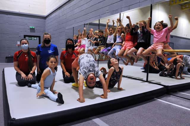 Youngsters enjoy Falkirk Communty Trust's summer activities at the Carron Gymnastics Centre