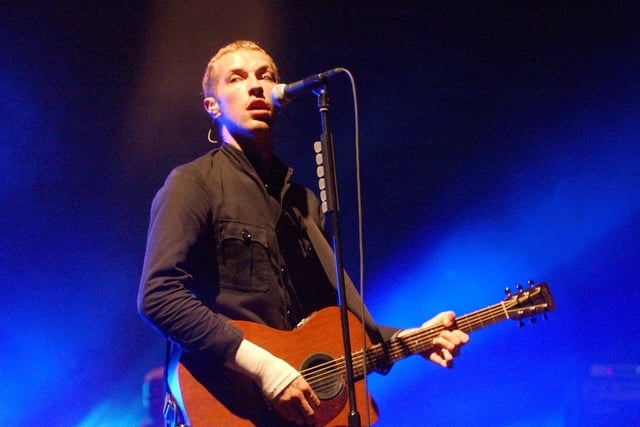 Coldplay took to the stage, in support of Muse, giving fans a rare chance to see them perform in an intimate setting before exploding into the big time. That Leadmill show was on June 3 2000. File picture of Coldplay PA Photo: Rich Lee.
