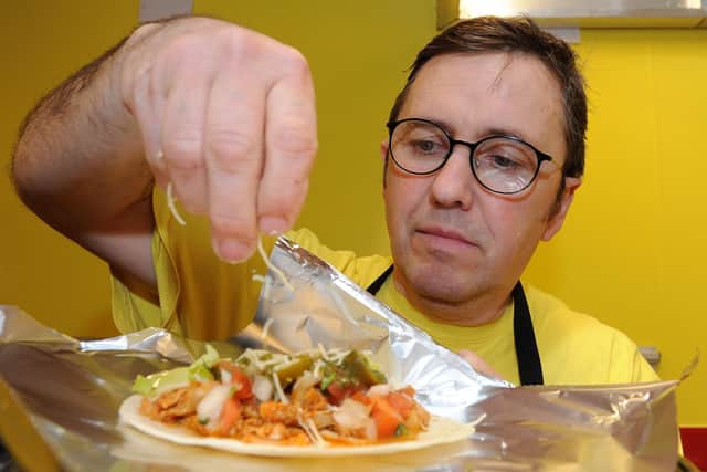 The Street Food Chef on Arundel Street, Sheffield, was one of the winners of the Good Food Awards 2023. Pictured is Richard Golland