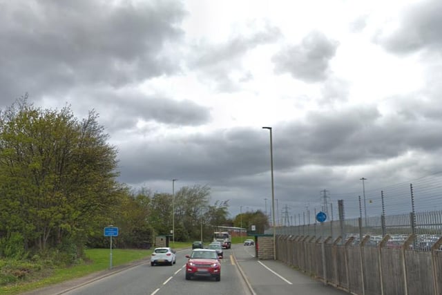 The road, which includes Jarrow Road, South Shields, was the scene of 69 casualty accidents.