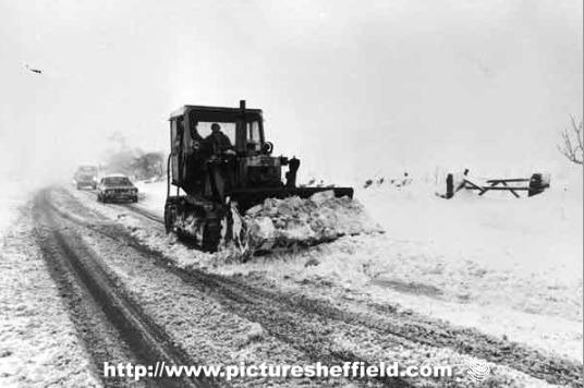 A snow plough out in Sheffield in January 1979. Picture: Sheffield Newspapers / Picture Sheffield