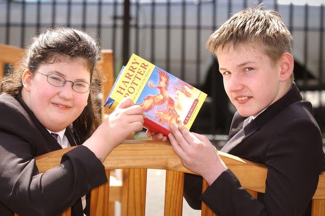 These pupils at Venerable Bede School in Ryhope were set for a very special treat 17 years ago. They were going to London to hear JK Rowling reading from the new Harry Potter book.