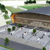 The expected look of Park Community Arena expected to be complete by Summer 2023.