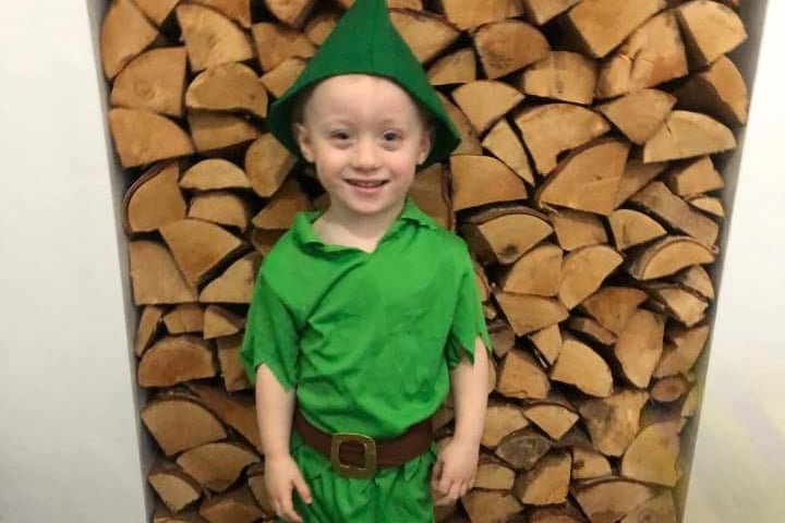 Noah aged 2 as Peter Pan.