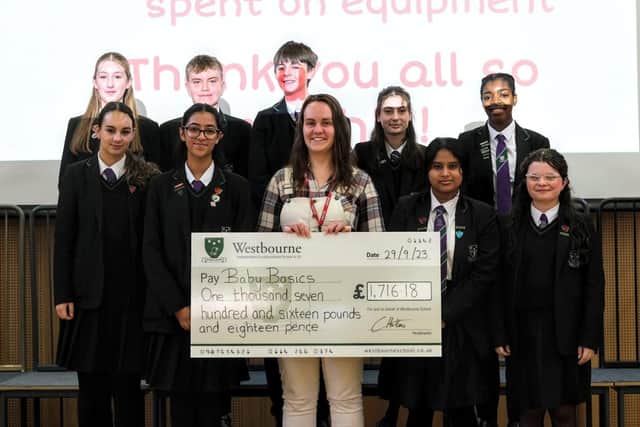 The Baby Basics charity was delighted to be supported by Westbourne pupils