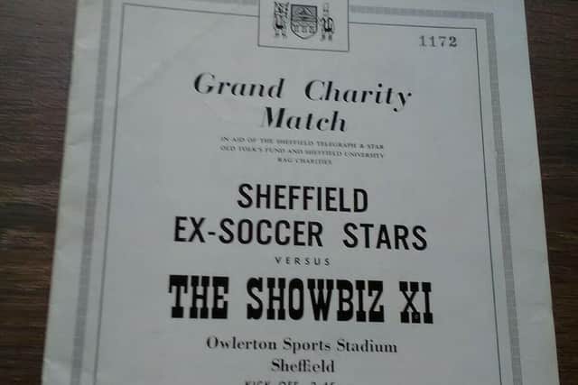 The programme for the match