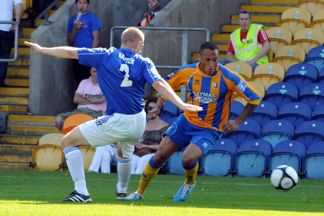 Adam Smith made his Mansfield debut in a 3-1 win over Forest Green at the start of the 2010/11 season after signing from York. He went on to play 43 times before falling out of favour.