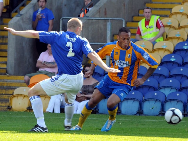 Adam Smith made his Mansfield debut in a 3-1 win over Forest Green at the start of the 2010/11 season after signing from York. He went on to play 43 times before falling out of favour.