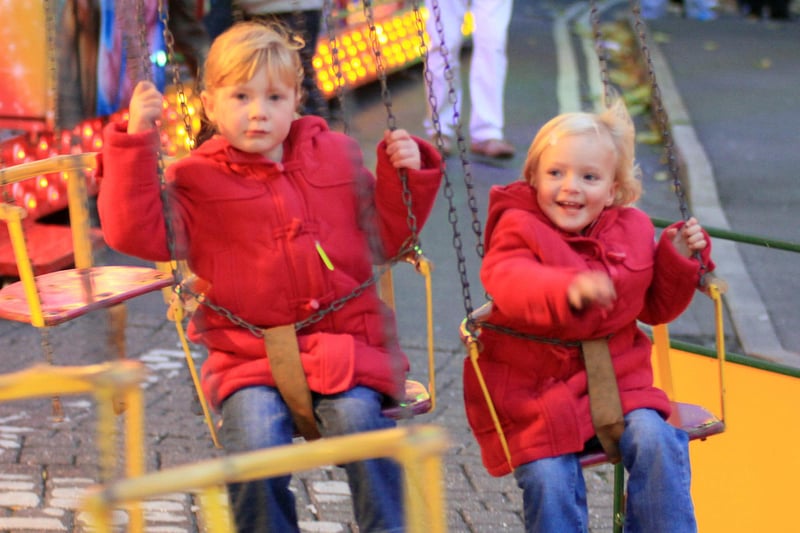 Do you know who these two children are having fun at Ripley Fair in 2010?