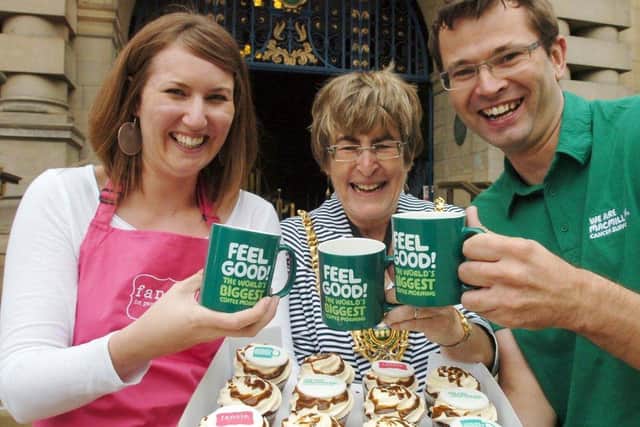 People taking part in the World's Biggest Coffee Morning.