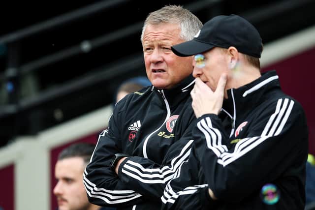 Sheffield United manager Chris Wilder and assistant Alan Knill want the club to keep progressing in the Premier League: James Wilson/Sportimage