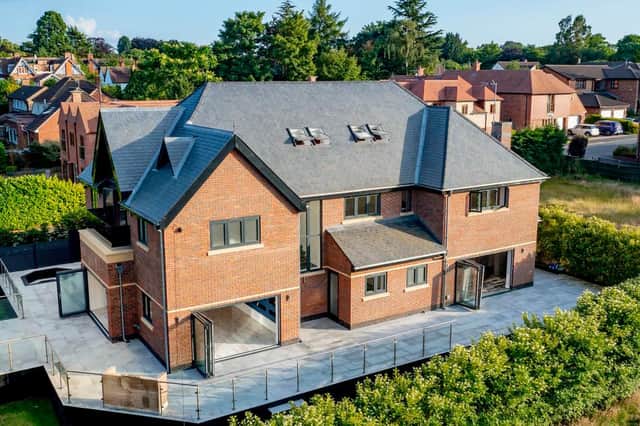 The Pinnacle on Highgrove Gardens in Edwalton. It is a spectacular property that occupies an elevated corner plot in excess of one-quarter of an acre.