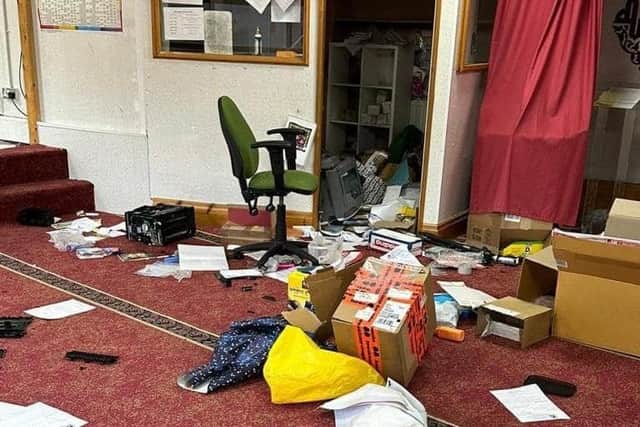 The mosque in Darnall, Sheffield, was vandalised over Christmas