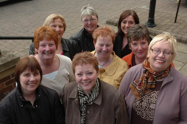 All these women were former pupils of Galleys Field School in Hartlepool and here they are again in 2008.