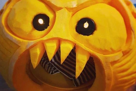 What a great pumpkin carving from @billy_bakes_stuff