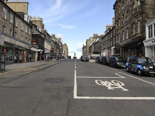 Frederick Street completely deserted. Picture: Lisa Ferguson