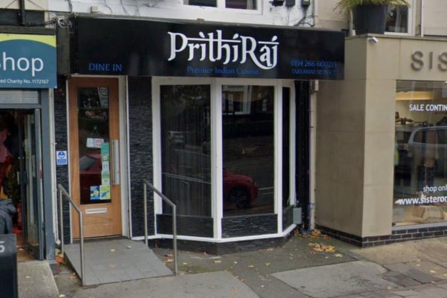 Prithiraj, 407 Ecclesall Road, Sharrow, Sheffield, S11 8PG. Rating: 4.6/5 (based on 303 Google Reviews).