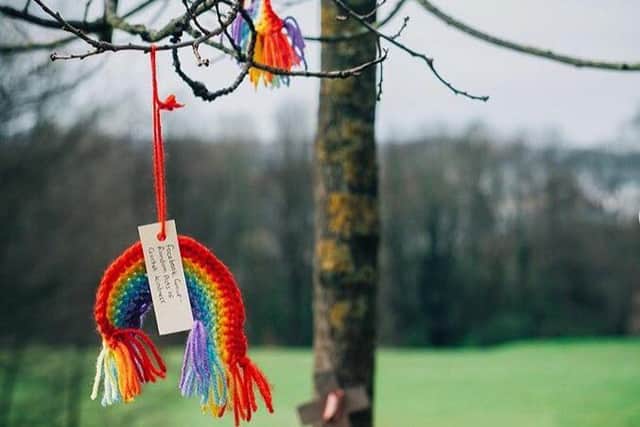 Ashleigh-Sue Moore has been spreading random acts of crochet kindness across Sheffield for weeks