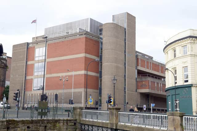 Sheffield Stock Sheffield Magistrates Court Mags Court. A grandfather, covered by a restraining order, who was found with a 13 inch kitchen knife has been freed after eight weeks in custody.