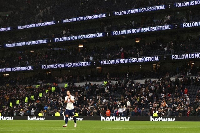 Tottenham’s move to their new stadium was expected to signal the start of their expansion into becoming one of Europe’s biggest club sides. A following of 55,600,000 on social media shows their huge potential.