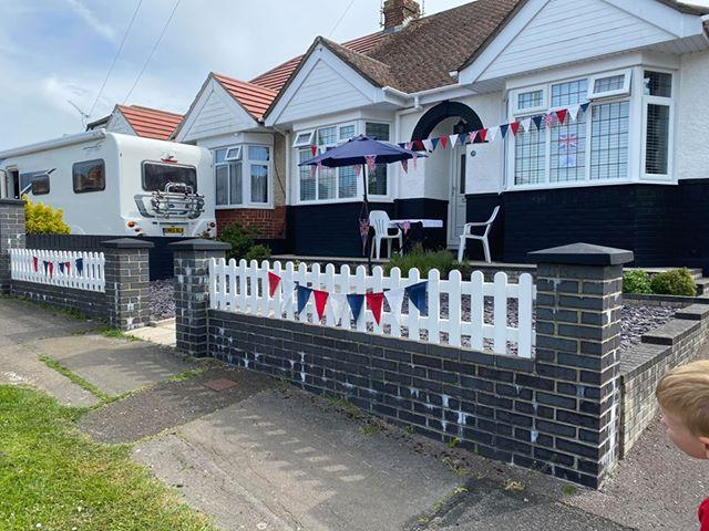 Residents in St John's Avenue, Waterlooville, decorated their homes for VE Day 75