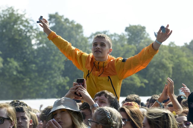 Fans watch Miles Kane on the main stage in Hillsborough Park as Tramlines 2019 gets into full swing.