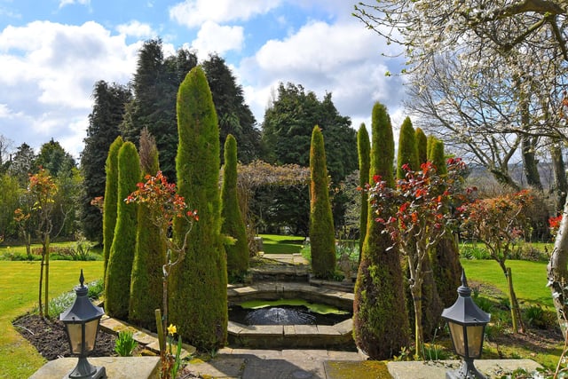 This water feature is part of the impressive grounds at Bramley House in Apperknowle, near Sheffield