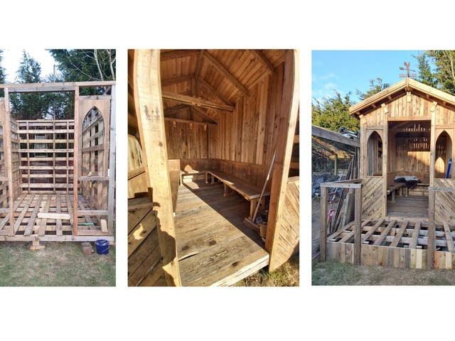 With lockdown clamping down on trips to the seaside, Brian Gilkes-Strong has built this brilliant garden beach hut for his wife, Lisa, to enjoy while she's at home.