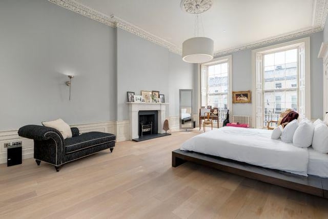 Located in Edinburgh's West end, this stunning 6 bed period town house with a secluded private garden is currently has offers over £2,650,000 (Photo: Strutt and Parker).