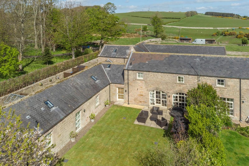 The stone built barn conversion occupies a lovely position within the steading.