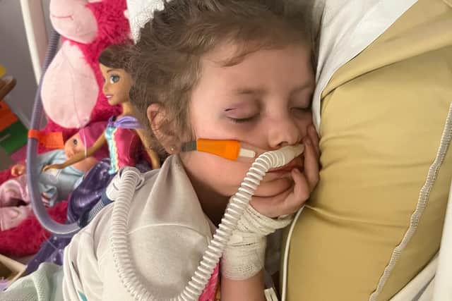 Six-year-old Destiny remains in hospital after her family's home on Wordsworth Avenue was set on fire.