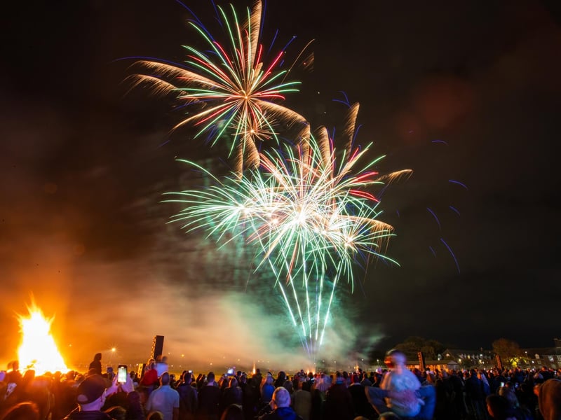 HMS Sultan Firework night is back for another year, taking place on Thursday, October 30. As well as funfair rides and a bonfire, the firework display will go down a treat. 


Pictured: Families enjoying the bonfire and fireworks 

Picture: Alex Shute