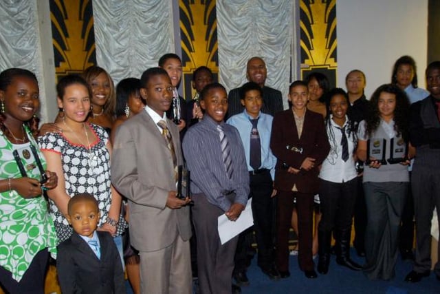 Winners at the Young Black Achievers Awards in 2007.