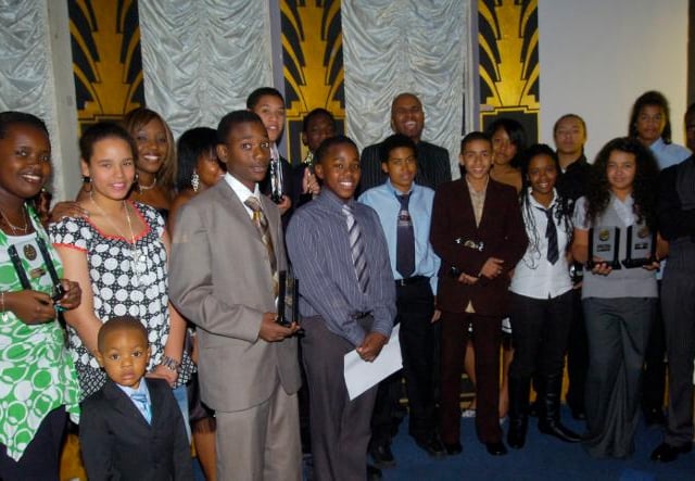 Winners at the Young Black Achievers Awards in 2007.