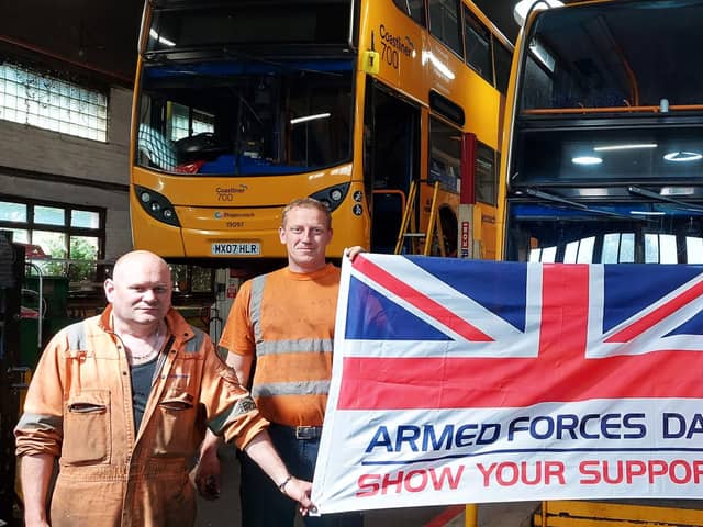 Current and former armed forces personnel will get free travel on Stagecoach’s Sheffield buses and supertram for two days this month, the transport operator says.
