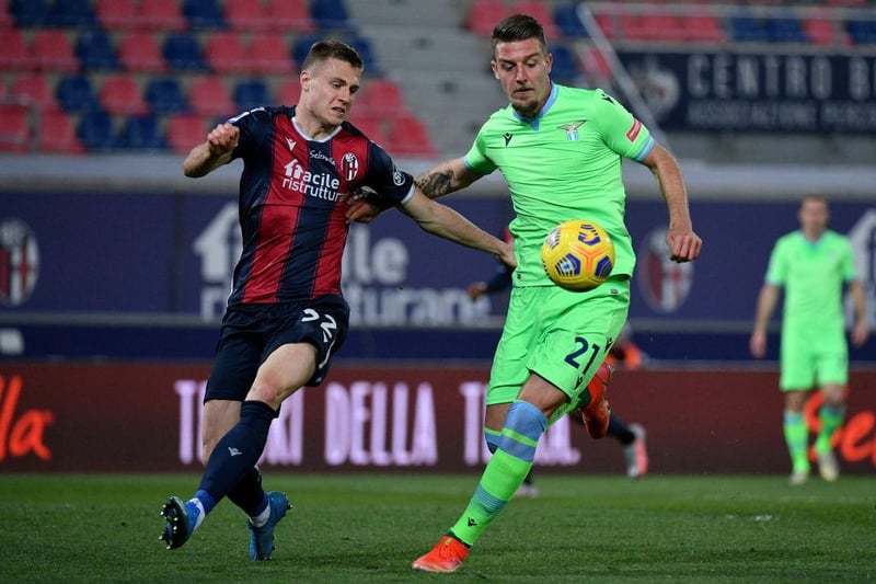 Southampton ‘attempted an approach’ for Sweden international Mattias Svanberg in January, but Bologna were unwilling to part with the play mid-season. (Calcio Mercato) 

(Photo by Marco Rosi - SS Lazio/Getty Images)