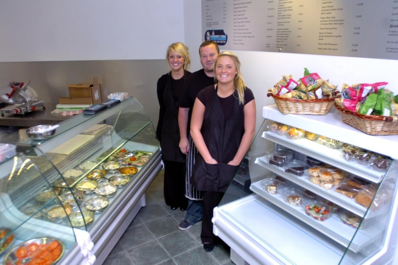 The staff in Goodfillers sandwich shop 12 years ago. Does this bring back happy memories?