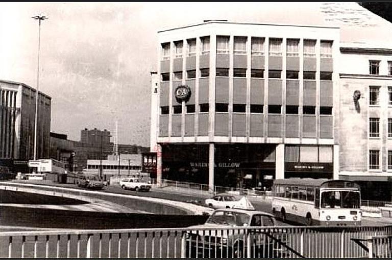 Ken Webster's photograph of the famous Hole in the Road - Castle Square roundabout - was taken during the 1960s