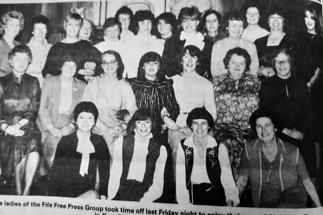 The ladies from the Fife Free Press Group at their Christmas party held at Dunnikier House Hotel.
