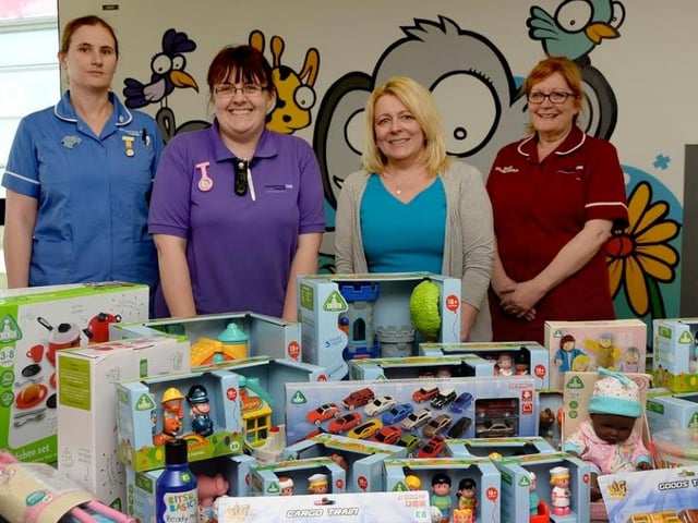 Toys donated to the Children’s Ward in 2014.