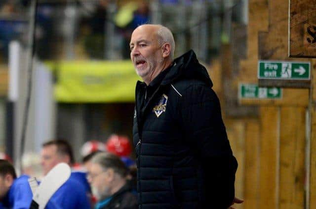 Dave Whistle - pictured on the Leeds Knights bench earlier this season Picture James Hardisty