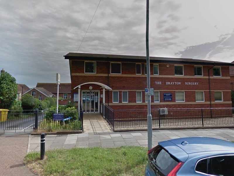 The Drayton Surgery, on Havant Road, was rated 87% good and 2% poor by patients.