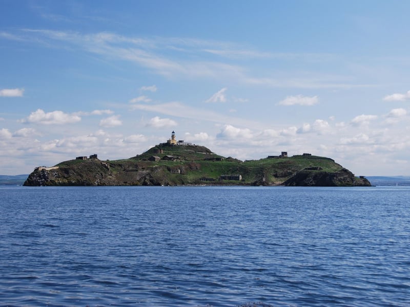 A familiar site from Leith, Inchkeith sits close to Edinburgh and has historic significance defending the Forth from invasion, as an early syphilis quarantine zone, and as the site of a disturbing linguistic experiment. In the 15th century James IV ordered a mute woman and her young children to live there to find out what language they would speak. The island is now owned by Tom Farmer, founder of Kwikfit.