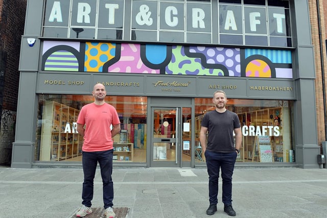 Popular arts and crafts business Fred Aldous opened its third branch in the North of England at Fitzalan Square in October. Mark Aldous and Paul Walker, who are cousins, run the family business.
