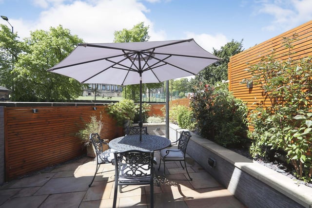 The apartment has what the sale brochure describes as a wonderful private garden.