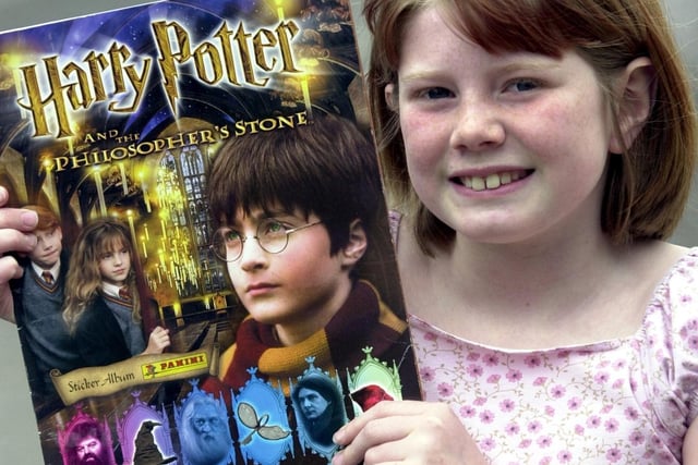 Megan Campbell, nine, of Norton Lees Lane, Sheffield,  won a trip to London to meet the cast of Harry Potter in 2003