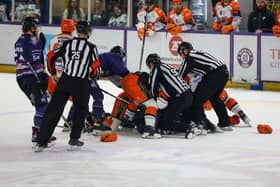 Troubled flared when Sheffield Steelers took on Manchester Storm