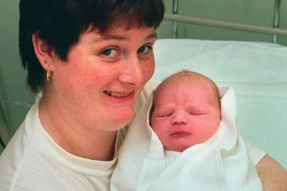Debbie Jones from Edlington with her baby Chelsey. Born on New Years Day 1999.